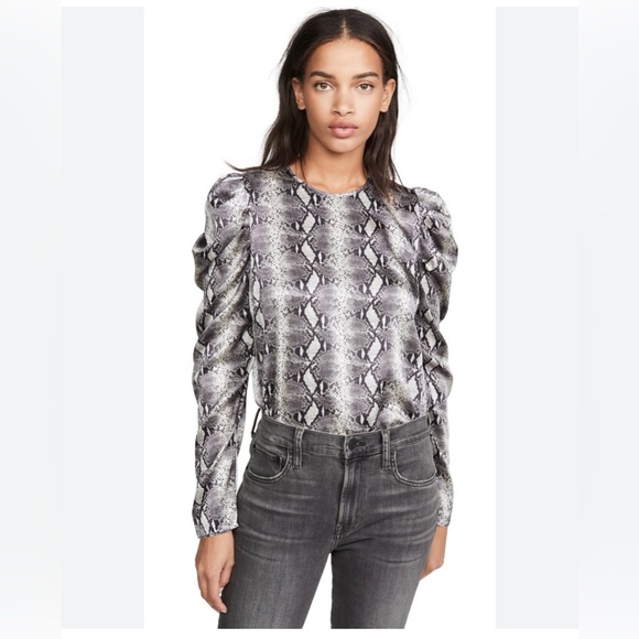 Generation Love Tops - Generation Love Silk Penelope Snake Top, Size Small